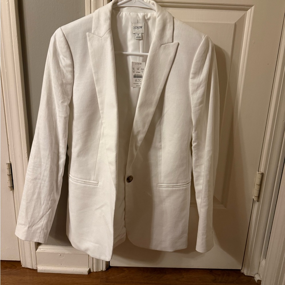 J. Crew White Blazer